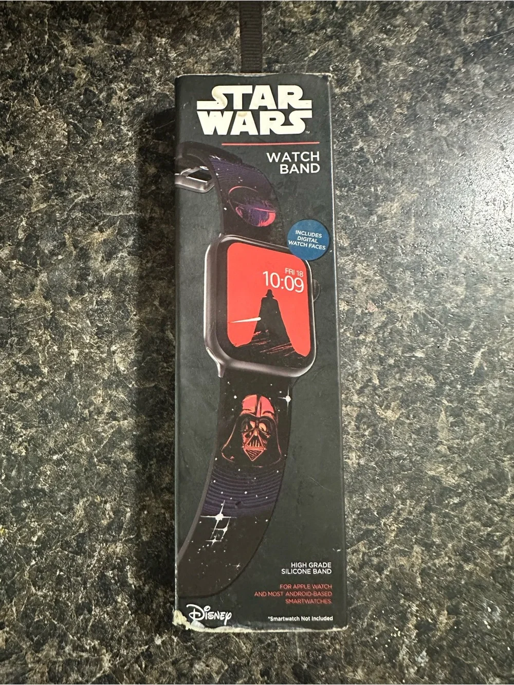 Star Wars Darth Vader Black Silicone Watch Band